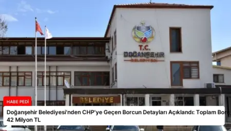 Doğanşehir Belediyesi’nden CHP’ye Geçen Borcun Detayları Açıklandı: Toplam Borç 42 Milyon TL