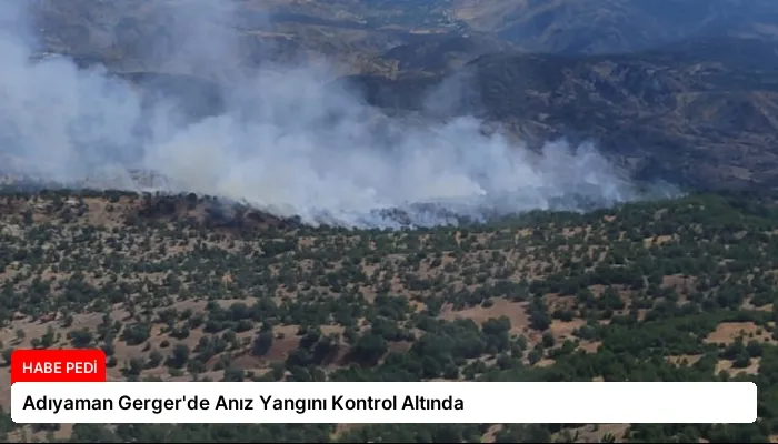 Adıyaman Gerger’de Anız Yangını Kontrol Altında