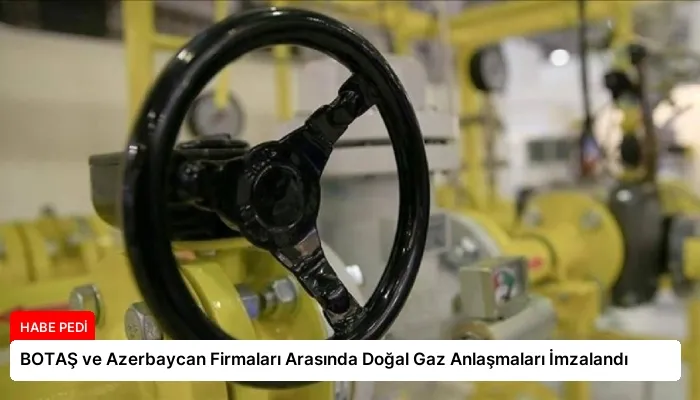 BOTAŞ ve Azerbaycan Firmaları Arasında Doğal Gaz Anlaşmaları İmzalandı