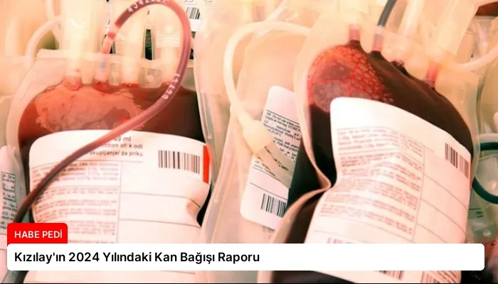 Kızılay’ın 2024 Yılındaki Kan Bağışı Raporu
