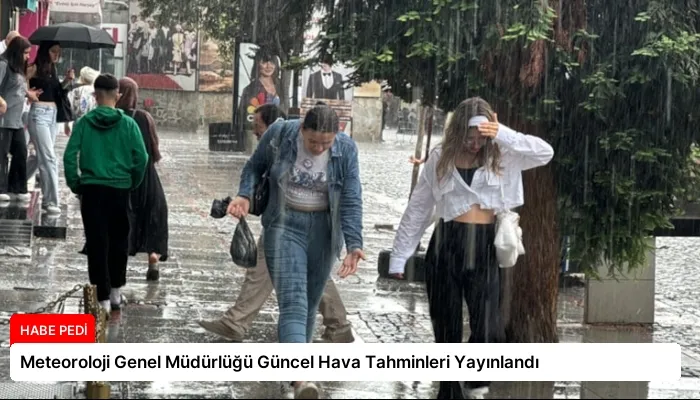 Meteoroloji Genel Müdürlüğü Güncel Hava Tahminleri Yayınlandı