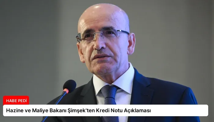 Hazine ve Maliye Bakanı Şimşek’ten Kredi Notu Açıklaması