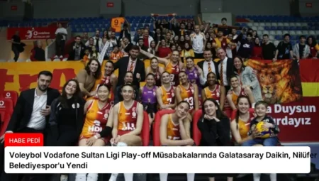 Voleybol Vodafone Sultan Ligi Play-off Müsabakalarında Galatasaray Daikin, Nilüfer Belediyespor’u Yendi