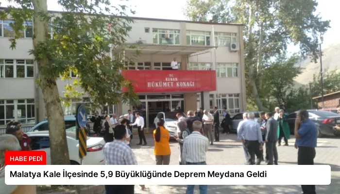 Malatya Kale İlçesinde 5,9 Büyüklüğünde Deprem Meydana Geldi