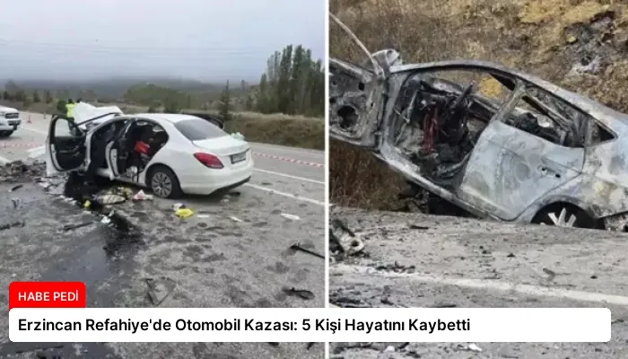 Erzincan Refahiye’de Otomobil Kazası: 5 Kişi Hayatını Kaybetti