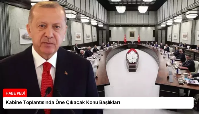 Kabine Toplantısında Öne Çıkacak Konu Başlıkları