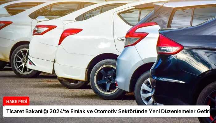 Ticaret Bakanlığı 2024’te Emlak ve Otomotiv Sektöründe Yeni Düzenlemeler Getiriyor