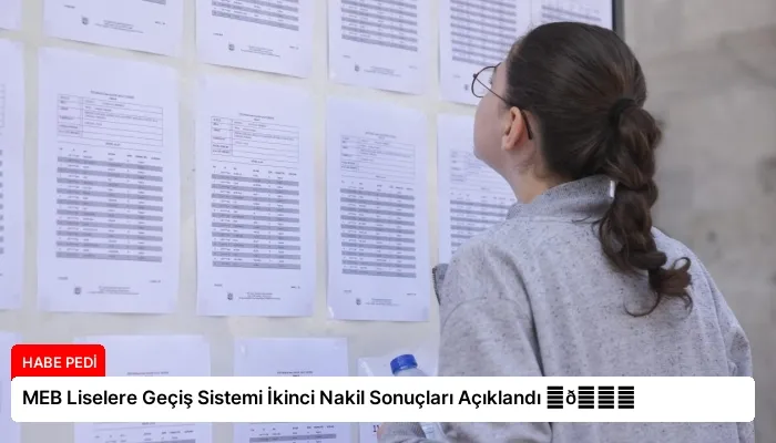 MEB Liselere Geçiş Sistemi İkinci Nakil Sonuçları Açıklandı ⏬👇