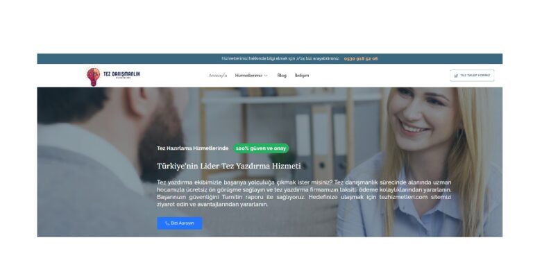 Tez Danışmanlık | Tezdanismanlikhizmetleri.com En Güvenilir Hizmet