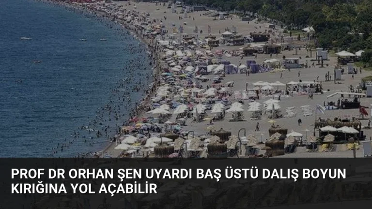 Prof Dr Orhan Şen Uyardı Baş Üstü Dalış Boyun Kırığına Yol Açabilir