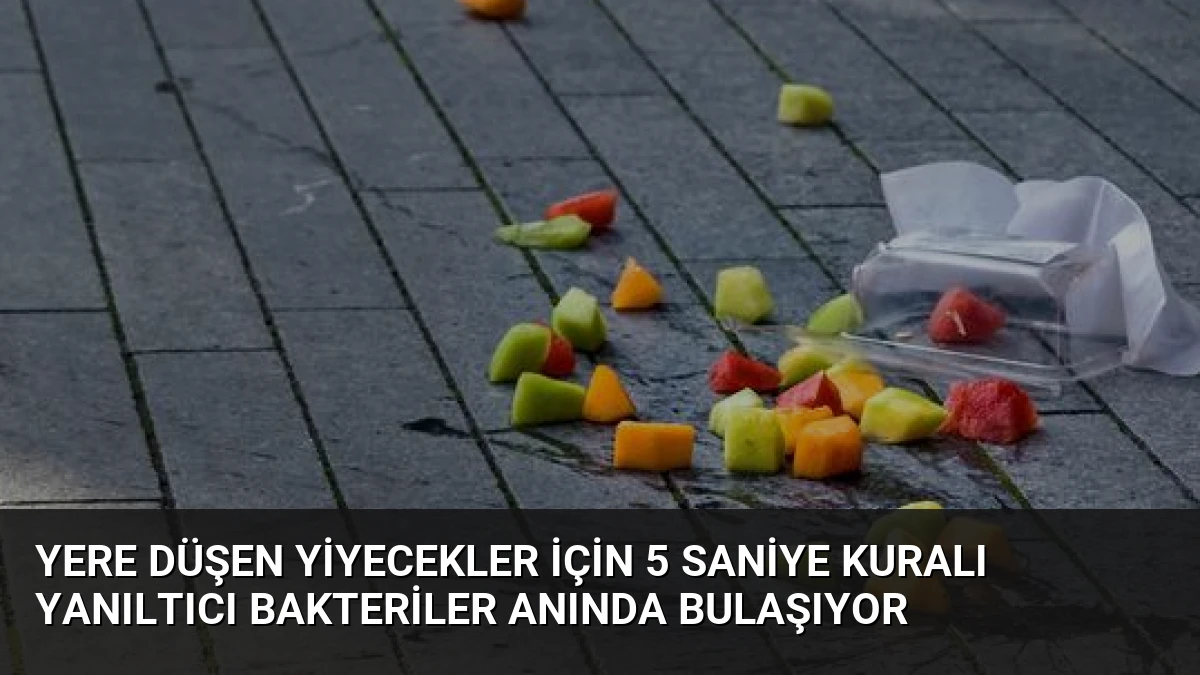 Yere Düşen Yiyecekler İçin 5 Saniye Kuralı Yanıltıcı Bakteriler Anında Bulaşıyor