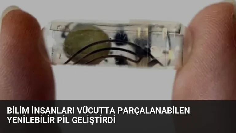 Bilim İnsanları Vücutta Parçalanabilen Yenilebilir Pil Geliştirdi
