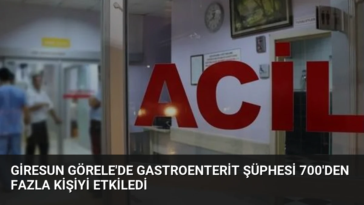 Giresun Görele’de Gastroenterit Şüphesi 700’den Fazla Kişiyi Etkiledi