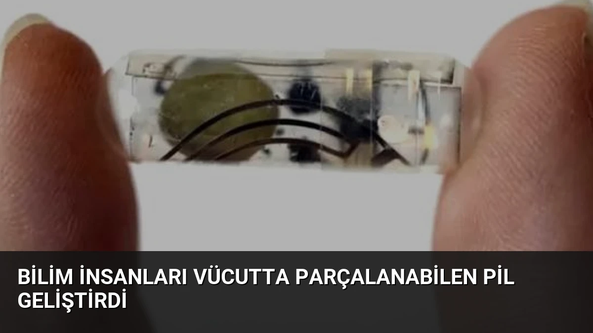 Bilim İnsanları Vücutta Parçalanabilen Pil Geliştirdi