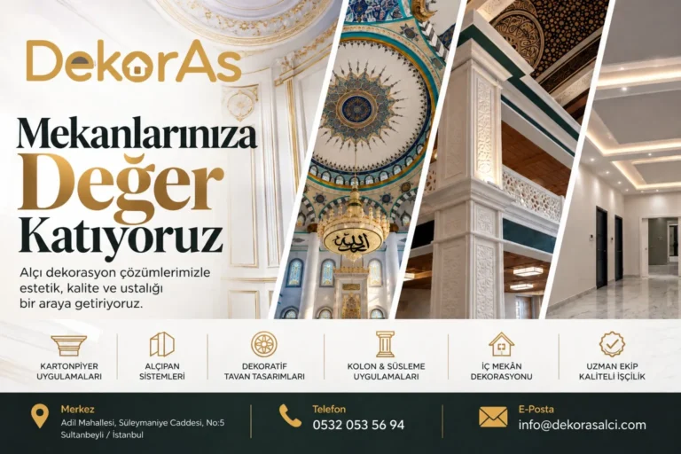 Ev Yenileme Projelerinde Alçıpan ve Dekoratif Alçı Çözümleri